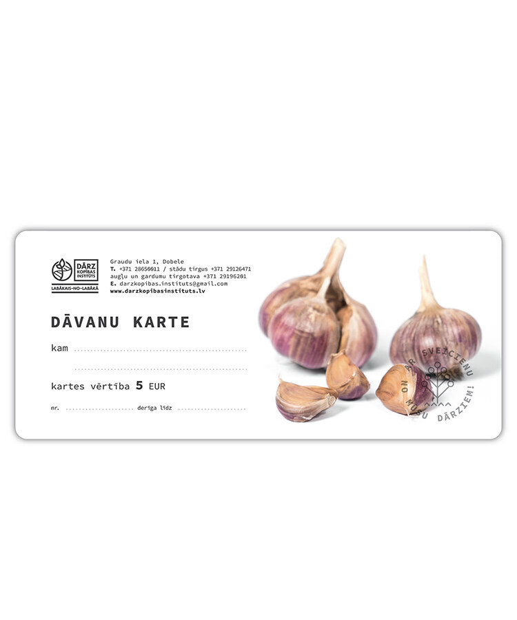 Dāvanu kartes - Dārkopības institūts