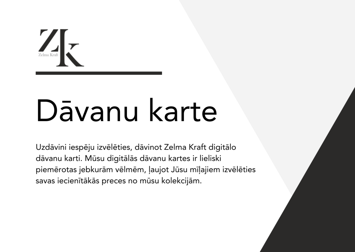 Dāvanu karte | Zelma Kraft