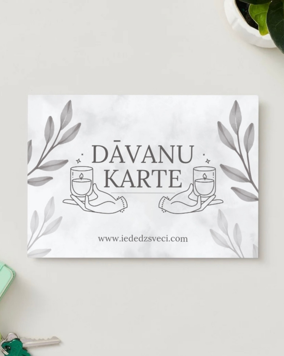 Fiziska DĀVANU KARTE | IEDEDZ SVECI